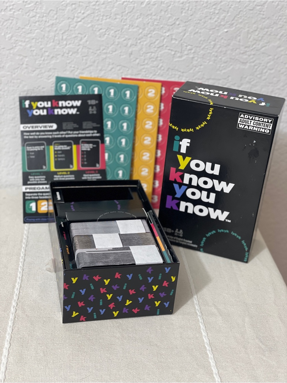 If You Know You Know Party Game - Black Box with Colorful Logo